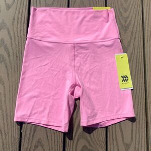 NWT all in motion target small baby pink biker shorts ultra high rise